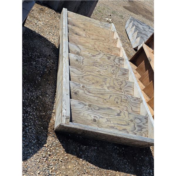 Wooden stairs- 9 steps- 41"W