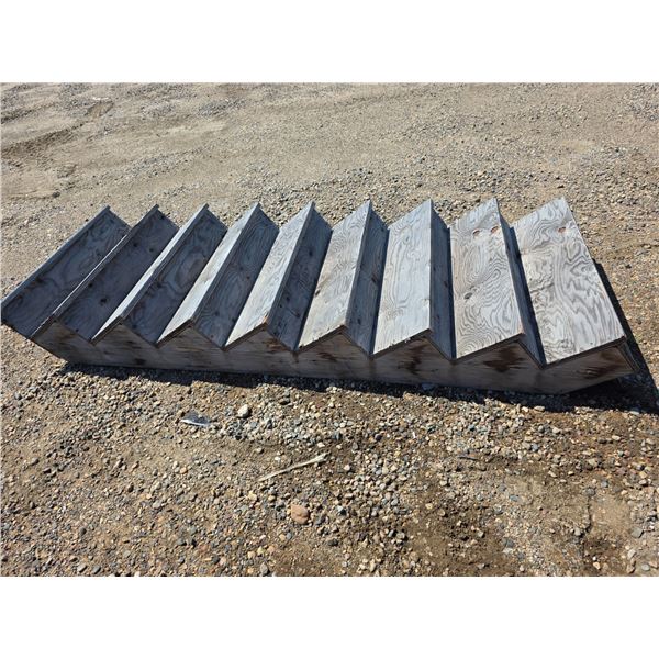 Wooden stairs- 8 steps- 40"W