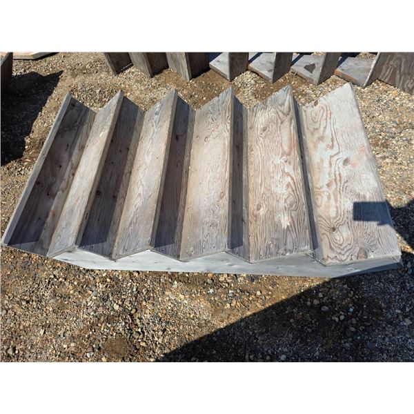 Wooden stairs- 5 steps- 38"W