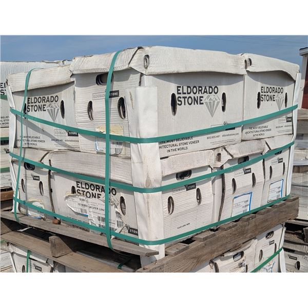 Pallet of stacked stone siding