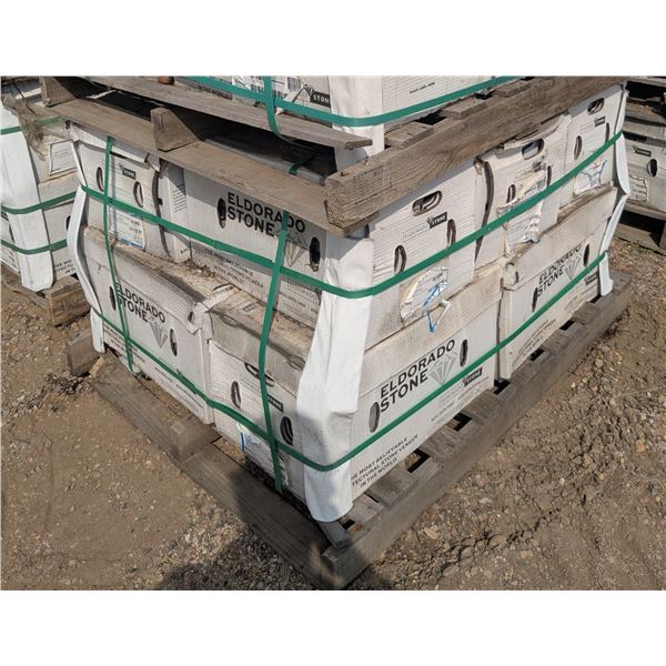 Pallet of stacked stone siding