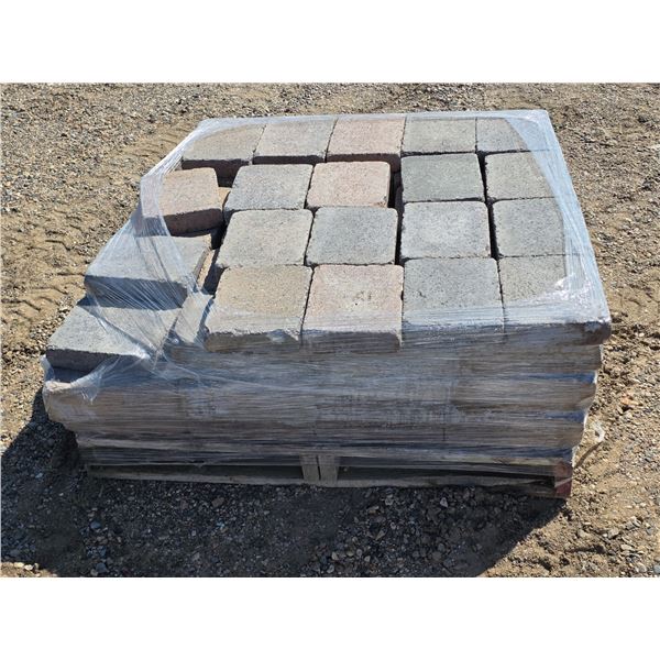 Pallet of stone bricks- approx 52 pieces- 10" by 8.75"W