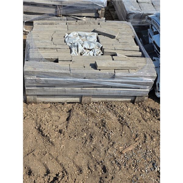 Pallet of stone blocks- sizes vary up to 15" by 4"