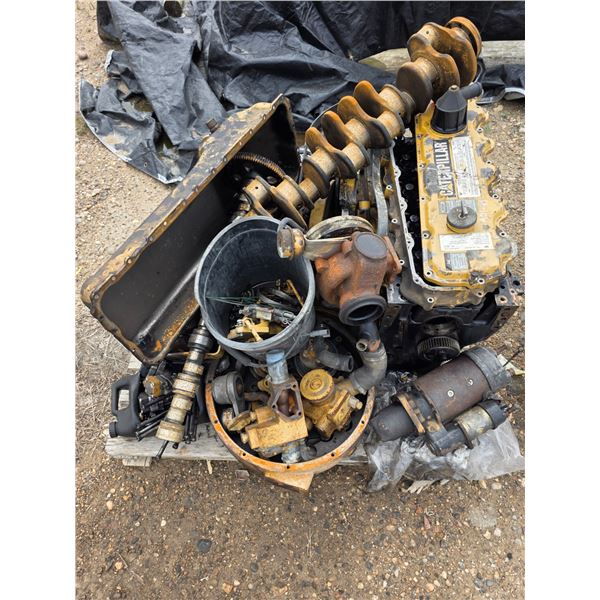 3126 Cat engine- in pieces- for parts or rebuild
