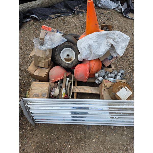 Pallet of various mechanical parts and pieces