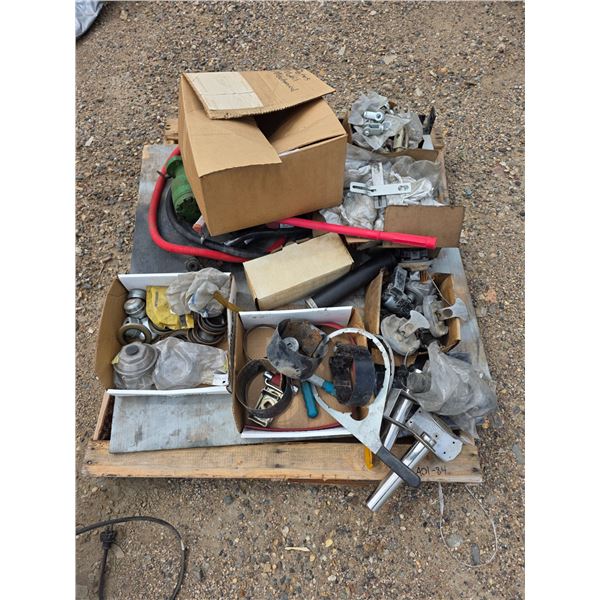 Pallet of various mechanical parts and pieces