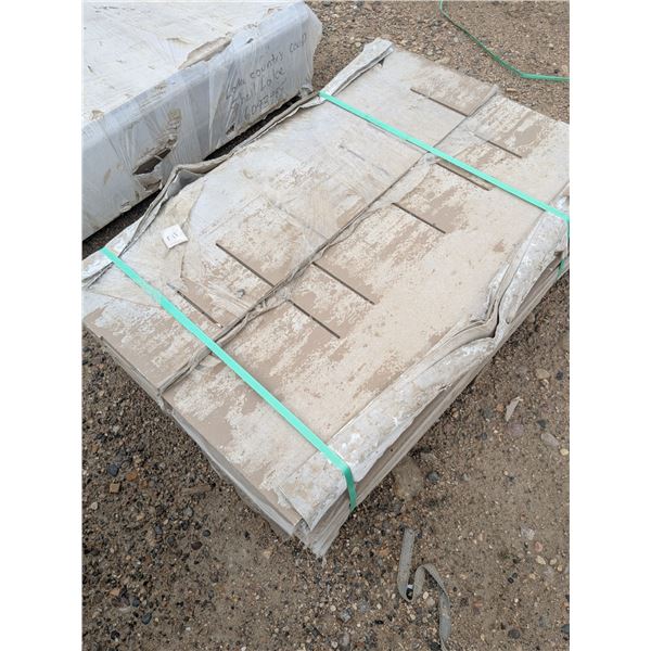 Pallet of fibre cement siding panels