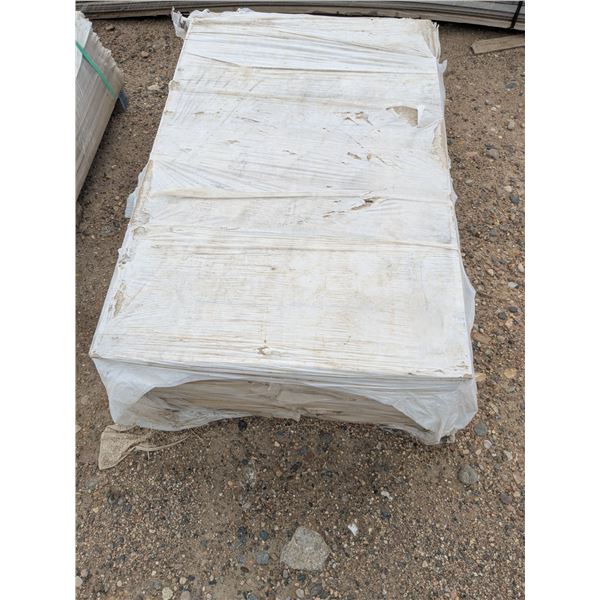Pallet of fibre cement siding panels