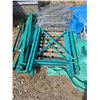 Image 1 : Pallet racking- 4 uprights 42" by 58.5"H- approx 12 cross beams- approx 10 shelves
