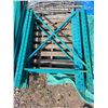 Image 2 : Pallet racking- 4 uprights 42" by 58.5"H- approx 12 cross beams- approx 10 shelves