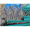 Image 4 : Pallet racking- 4 uprights 42" by 58.5"H- approx 12 cross beams- approx 10 shelves
