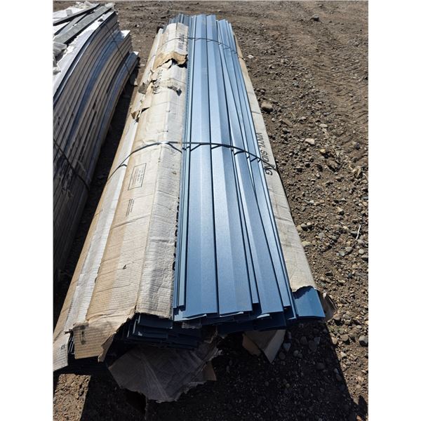 Assorted siding- sizes vary- up to 10"W and 12'L- midnight surf and grey colored