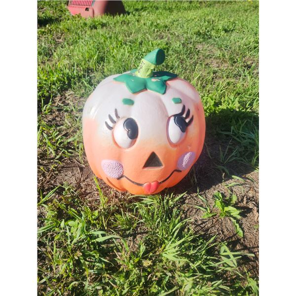 blow molded pumpkin - some fading