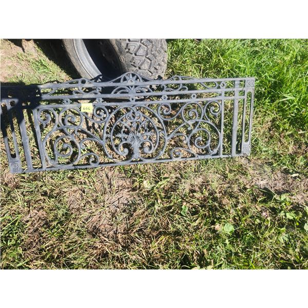 cast iron garden décor - 48"x16"