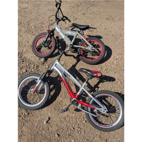 2 kids bicycles, "Avigo-Hawk" and "Airstrike"