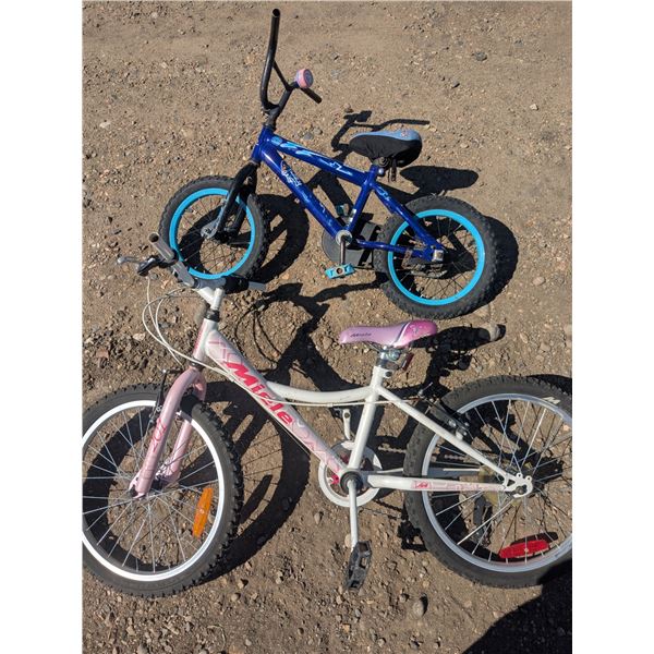 2 kids bicycles, "Miele-201" and "PJ Masks"