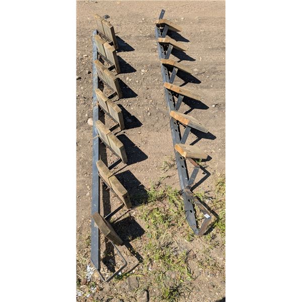 Steel stair risers, 7 steps