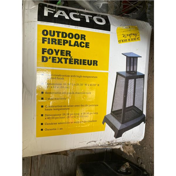 Outdoor Fireplace, NIB