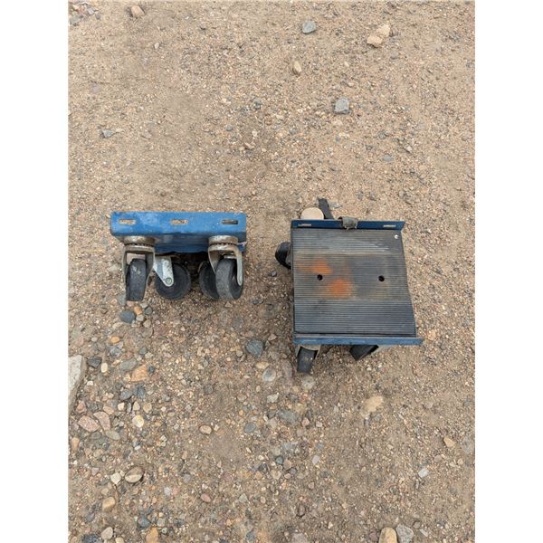Snow mobile ski dollies, no track dolley
