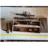 Image 1 : Lot of antique tools- animal trap, wrench, gauges