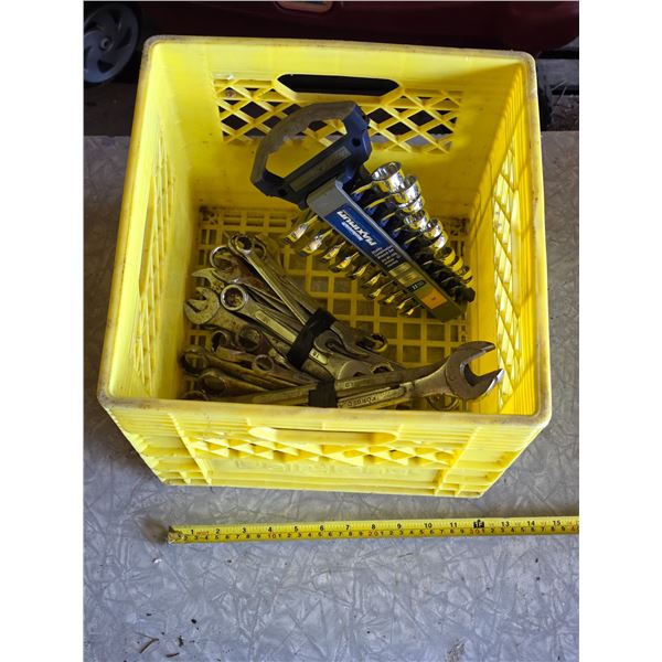 Wrenches - some MasterCraft and milk crate