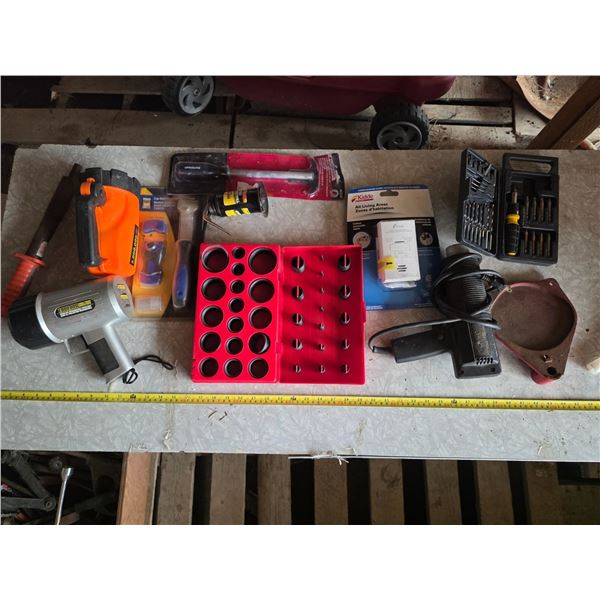 Various tools , flashlights, misc