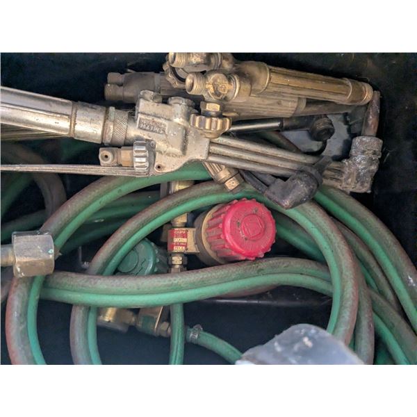 Oxy/acetelene torches, hoses, regulators, etc