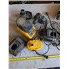 Image 3 : Dewalt cordless drills and impact, with chargers and batterys, untested