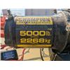 Image 2 : Champion 5000lb winch, mounted for 1.25" hitch reciever tube