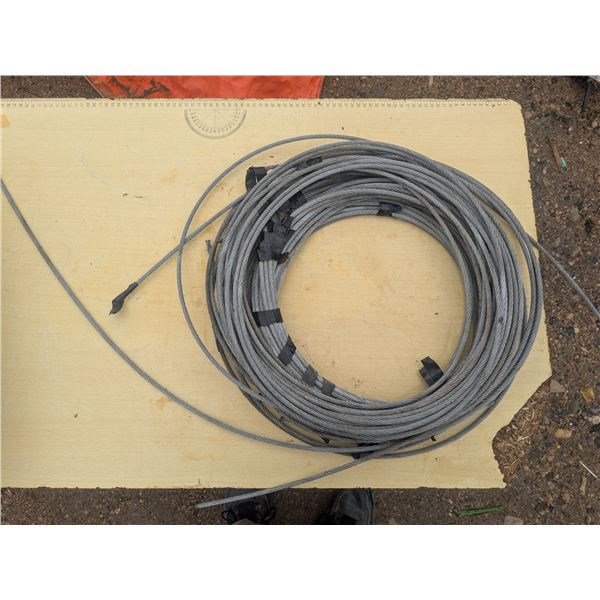 Bundles of steel cable, 1/4"