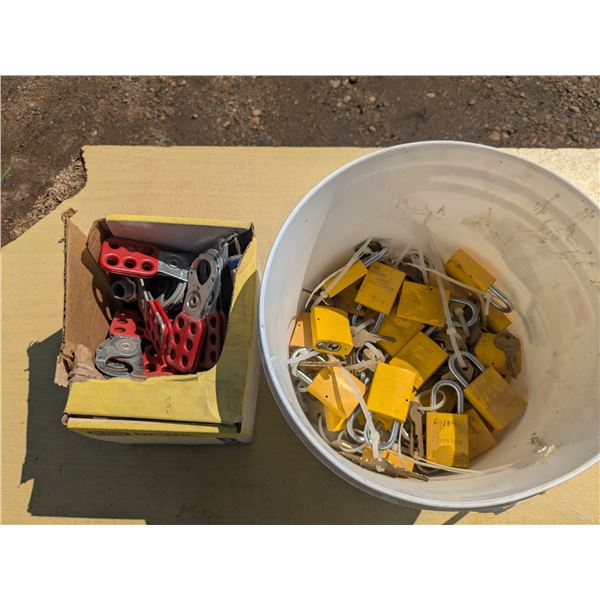 Bucket of locks and lockout mechanisms