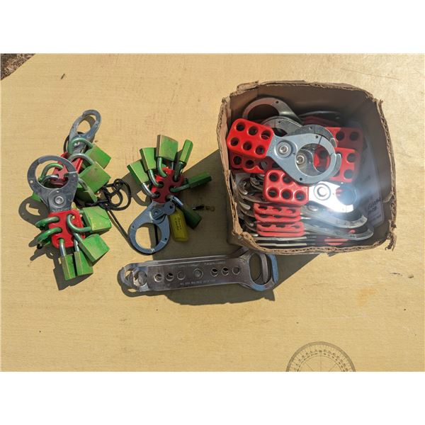 Box of locks and lockouts