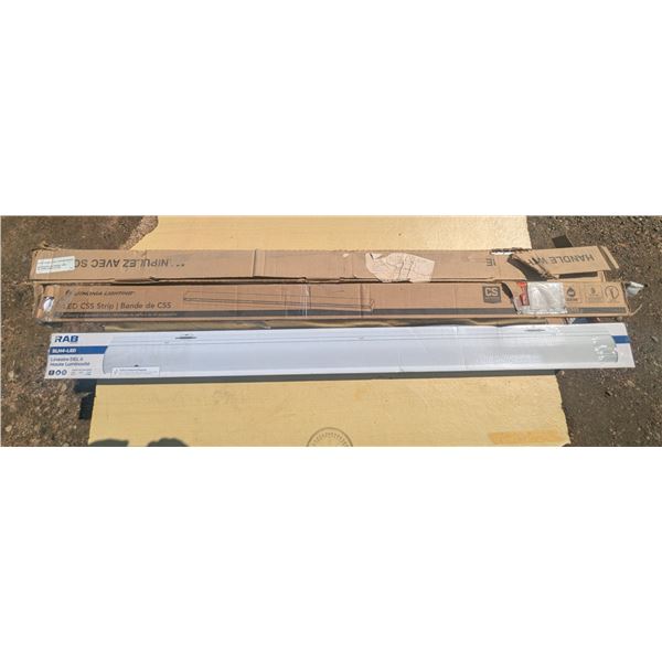 2- 4' LED lights with one T5 fixture