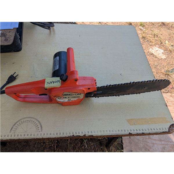 Vintage Remington electric chainsaw, 10"