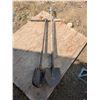 Image 1 : Post hole digger and spade shovel