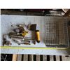 Image 1 : Antique and vintage tools with a metal basket