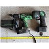 Image 1 : Hitachi drill, flash light, 2 batteries and charger- untested