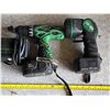 Image 3 : Hitachi drill, flash light, 2 batteries and charger- untested
