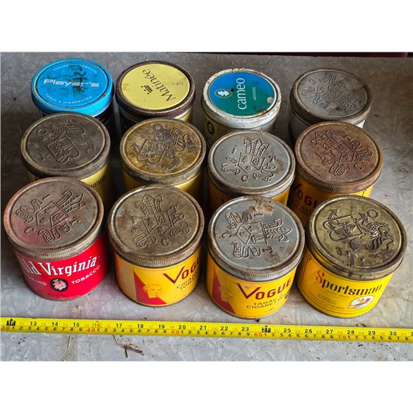 Vintage cigarette tins