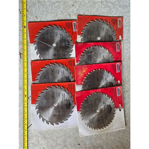 New- 7 1/4"saw blades