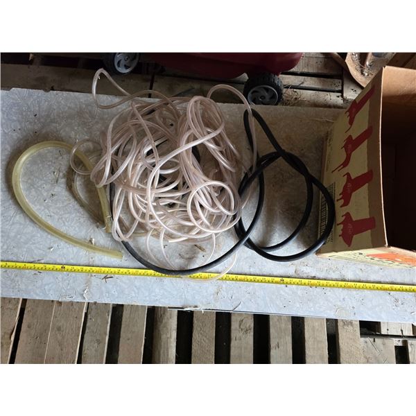 Various plastic tubing