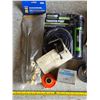 Image 2 : Assortment of tools and hardware- router bits, wheels