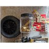 Image 4 : Assortment of tools and hardware- router bits, wheels