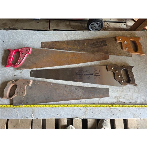 4 handsaws