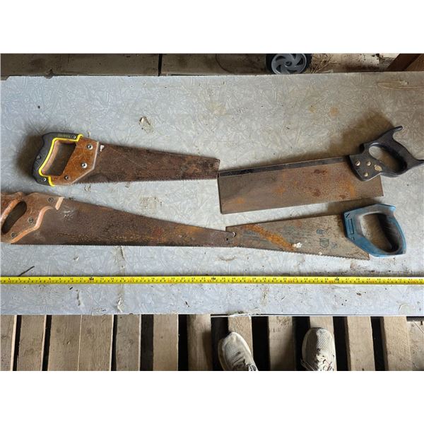 4 handsaws