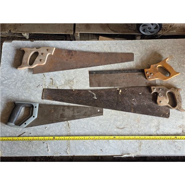 4 handsaws