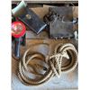 Image 3 : Assortment of items, hex key set, rope, sharpening stone