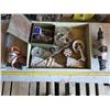 Image 1 : Various items, jack stand, pullies, drill,hinges
