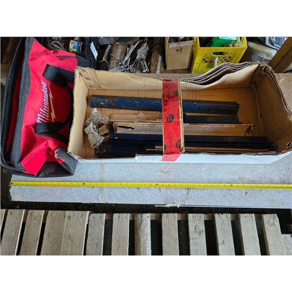 Milwaukee tool bag and shelving brackets