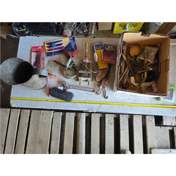 Tools/ hardware- clamps, saw blades